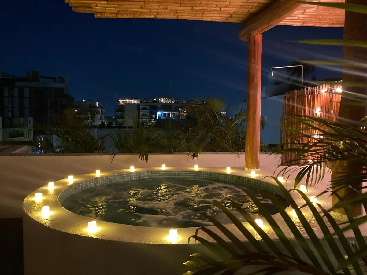 プレヤデルカーメンPenthouse With Private Jacuzziアパートメント メキシコ